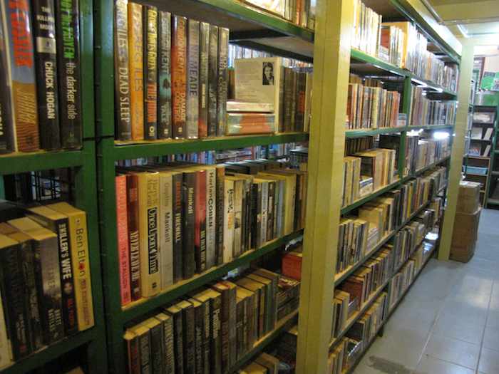 photo of books on shelves in the store