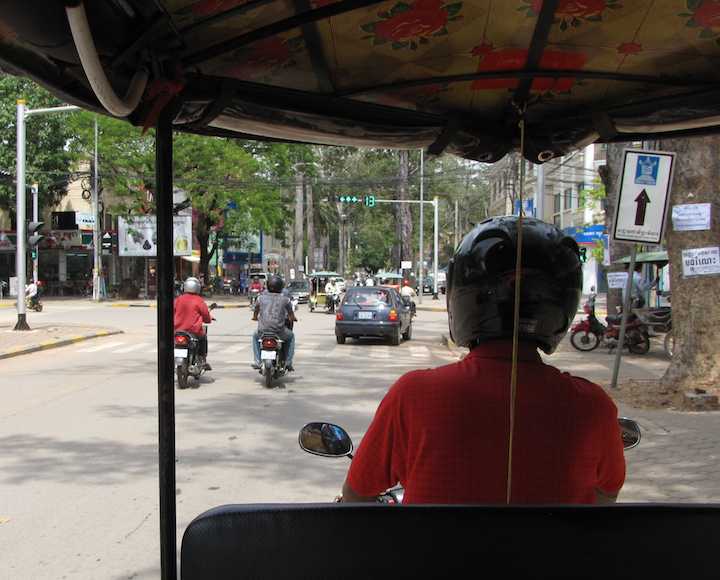 photo from tuk tuk on ride from the airport