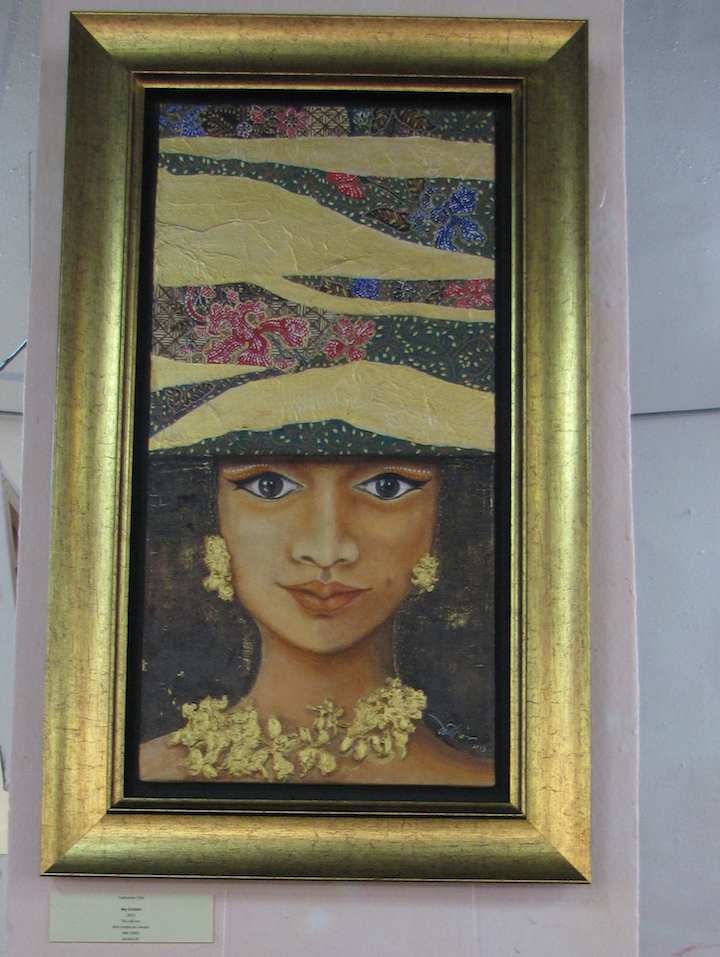 Painting of woman's face